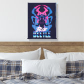 Toile Bleu Beetle Rétrowave contre graphique (Insitu(Chambre))