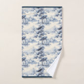 Toile Bleu & Blanc Anglais (Serviette à main)