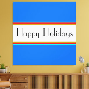 Toile Bleu Bleu Bleu Bleu Rouge Grandes Joyeuses Vacance
