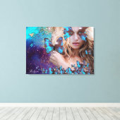 TOILE BLEU BUTTERFLY (Insitu (Plancher de Bois))