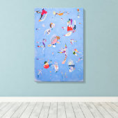 Toile Bleu ciel | Wassily Kandinsky (Insitu (Plancher de Bois))