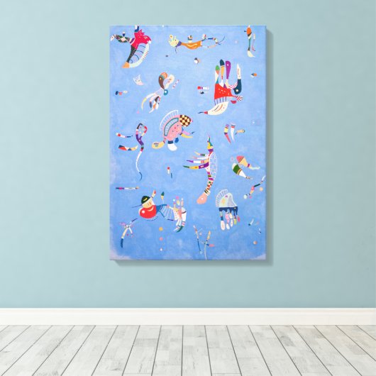 Toile Bleu ciel | Wassily Kandinsky (Insitu (Plancher de Bois))
