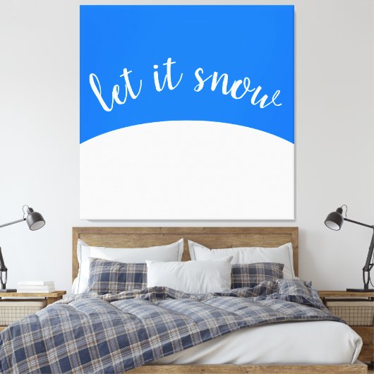 Toile Bleu Clair Ciel Blanc Hill Laisser Il Snow Script (Insitu(Chambre))