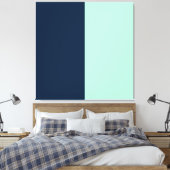 Toile Bleu de marin et menthe (Insitu(Chambre))