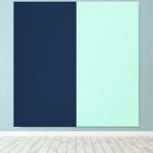 Toile Bleu de marin et menthe (Insitu (Plancher de Bois))