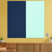 Toile Bleu de marin et menthe (Insitu(Salon))