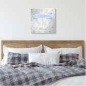Toile Bleu Dragonfly Damas (Insitu(Chambre))