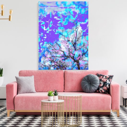 Toile bleu électrique (Insitu(Salon))