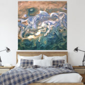 Toile Bleu et calme Mer d'Art Abstrait (Insitu(Chambre))