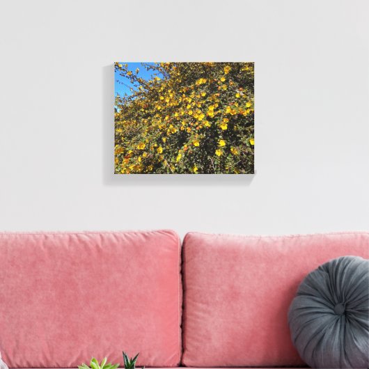 Toile Bleu et or (Insitu(Salon))