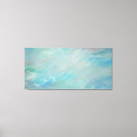 Bleu flotter acrylique art abstrait contemporain