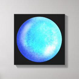 Toile Bleu Galaxy Orb - Canvas Bleu Tranquille Imprimer