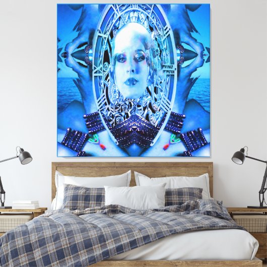 Toile Bleu horloger (Insitu(Chambre))