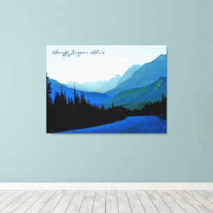 Toile Bleu Jasper de Banff
