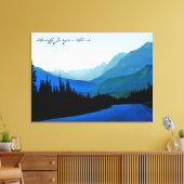 Toile Bleu Jasper de Banff (Insitu(Salon))