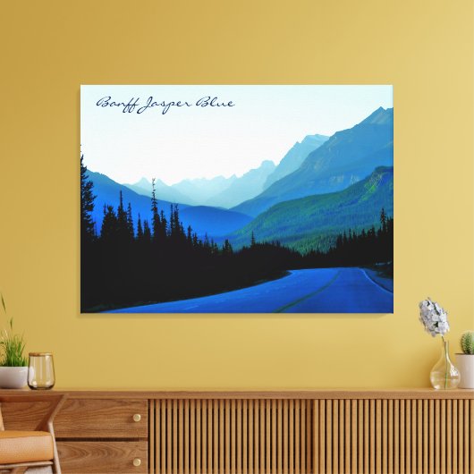 Toile Bleu Jasper de Banff (Insitu(Salon))
