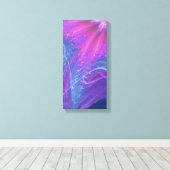 Toile Bleu Magenta Asymétrique Fractal (Insitu (Plancher de Bois))