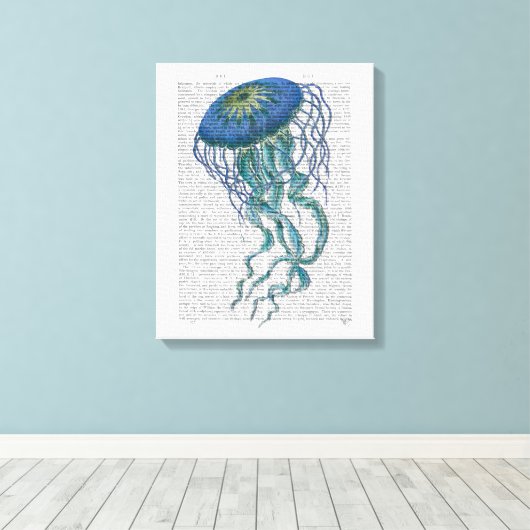 Toile Bleu méduse (Insitu (Plancher de Bois))