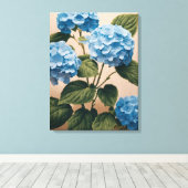 Toile Bleu paisible Hydrangée peinture (Insitu (Plancher de Bois))