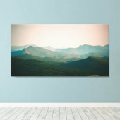 Toile Bleu par les montagnes (Insitu (Plancher de Bois))