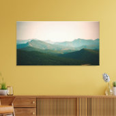 Toile Bleu par les montagnes (Insitu(Salon))