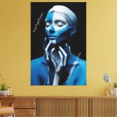 Toile bleu peint (Insitu(Salon))