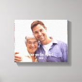 Toile Bleu rouge Abstrait motif floral de bord photo (Recto)