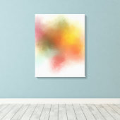Toile Bleu rouge jaune violet vert rose moderne tendance (Insitu (Plancher de Bois))