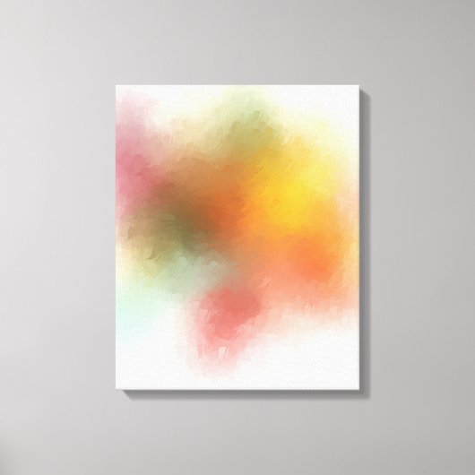 Toile Bleu rouge jaune violet vert rose moderne tendance (Recto)