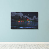 Toile Bleu sans fin (Nuit) (Insitu (Plancher de Bois))