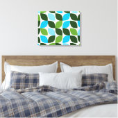 Toile Bleu, vert, cool, tendance, nature moderne abstrai (Insitu(Chambre))