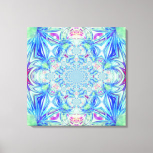 Toile Bleue Enveloppée en cristal