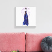 Toile Bleue et Dorée Enveloppée (Insitu(Salon))
