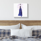 Toile Bleue et Dorée Enveloppée (Insitu(Chambre))