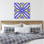Toile Bleue Et Jaune Espagnole Tile Art Mur (Insitu(Chambre))