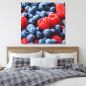 Toile Bleus et framboises (Insitu(Chambre))