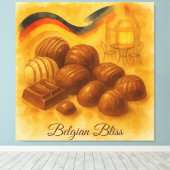 Toile Bliss belges - Aquarelle de chocolat belge (Insitu (Plancher de Bois))