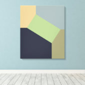 Toile Bloc de couleur géométrique Abstrait (Insitu (Plancher de Bois))