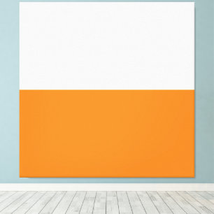 Toile Bloc de couleur minimaliste orange brillant