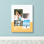 Toile Bloc de couleur moderne Family Photo Collage (Insitu (Plancher de Bois))