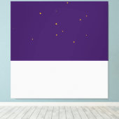 Toile Blocage de couleur blanc violet royal de nuit d'hi (Insitu (Plancher de Bois))