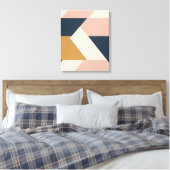 Toile Blocs d'arcs de couleur et de moutarde - Moderne g (Insitu(Chambre))