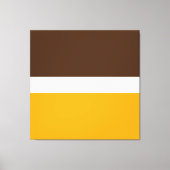 Toile Blocs de couleur Brown jaune doré moderne (Recto)