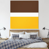Toile Blocs de couleur Brown jaune doré moderne (Insitu(Chambre))