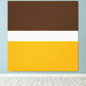 Toile Blocs de couleur Brown jaune doré moderne (Insitu (Plancher de Bois))