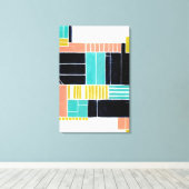 Toile Blocs géométriques (Insitu (Plancher de Bois))