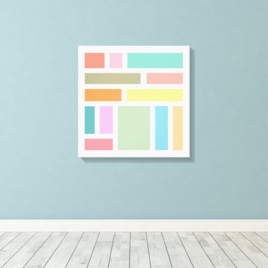 Toile Blocs géométriques Abstraits (Insitu (Plancher de Bois))