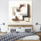 Toile Blocs géométriques structurés (Insitu(Chambre))