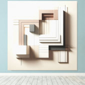 Toile Blocs géométriques structurés (Insitu (Plancher de Bois))