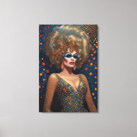 Blonde Bombshell Drag Queen Portrait